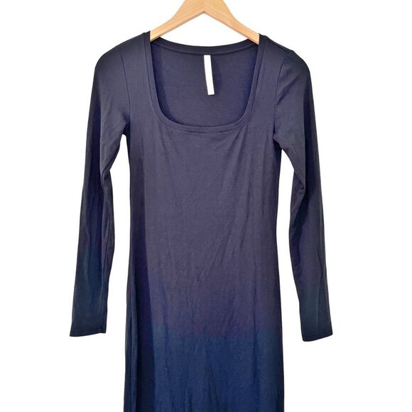 Aritzia NWOT The Group Babaton Black Retreat Square Neck Long Sleeve Maxi Dress - Picture 5 of 9